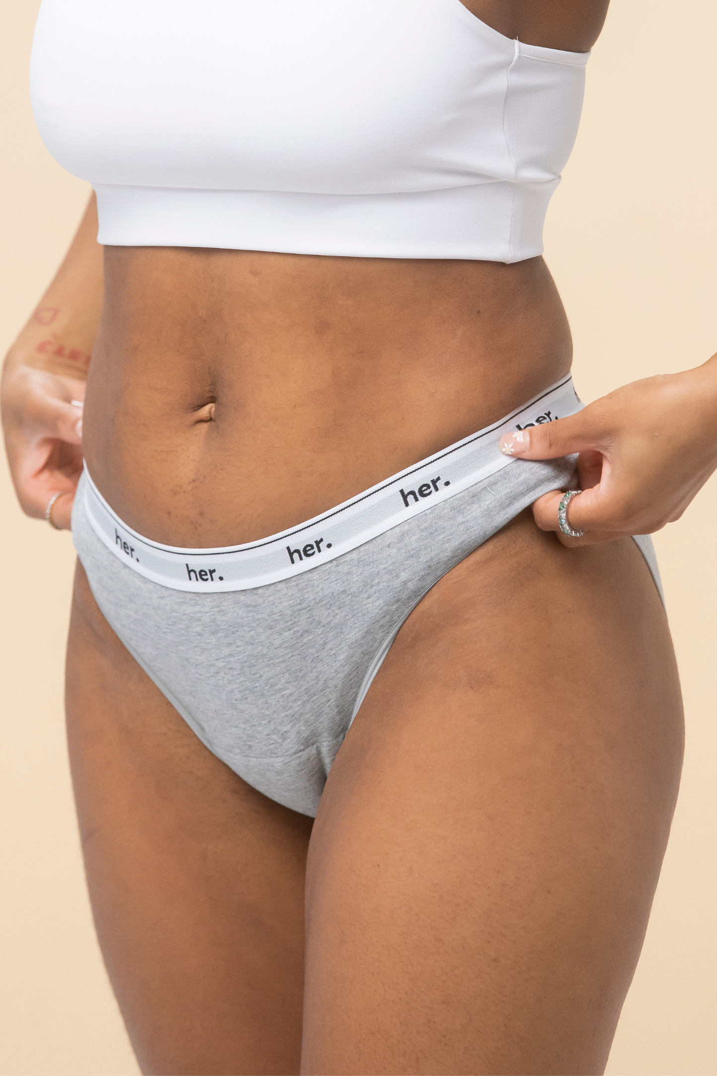 Culotte menstruelle JOY - LIGHT GREY