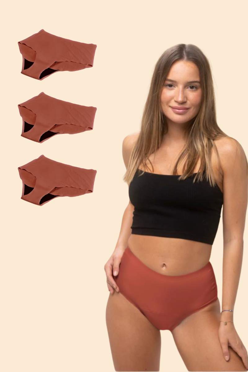 Lot de 3 Culottes menstruelles NORA - HOLLY BERRY