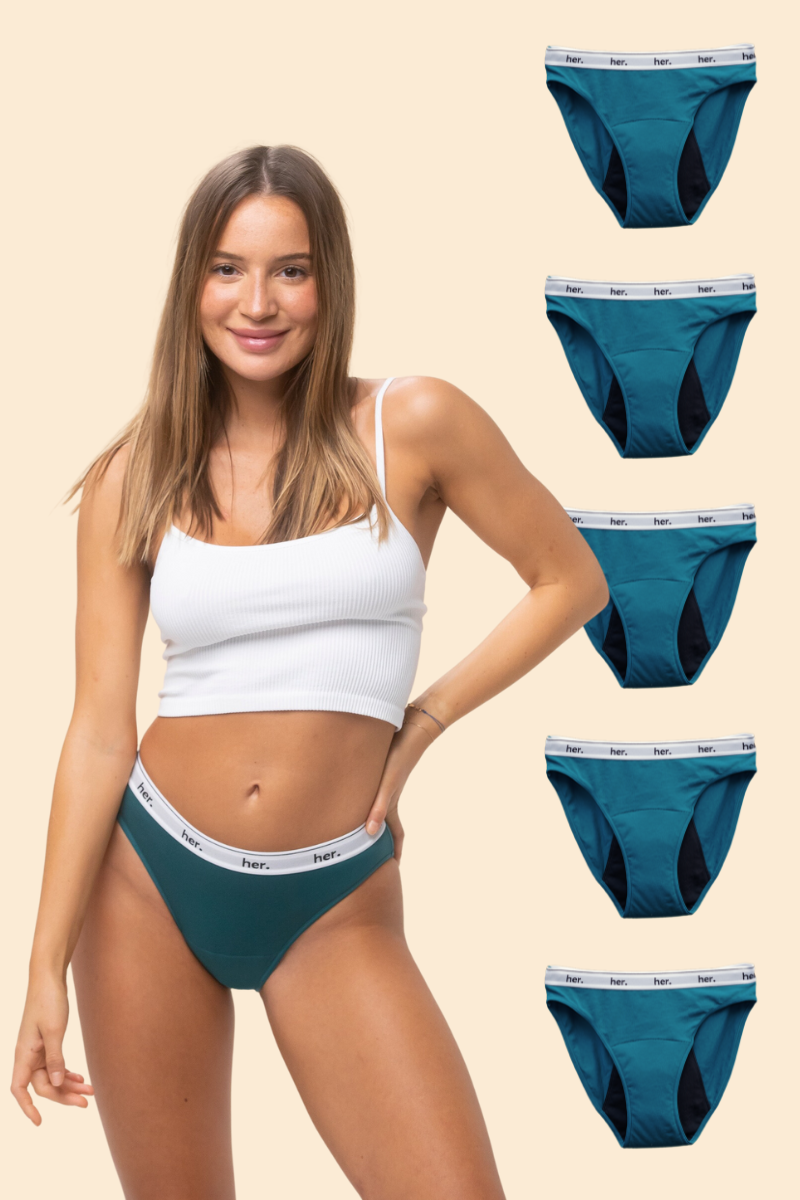 Lot de 5 Culottes menstruelles JOY - PACIFIC